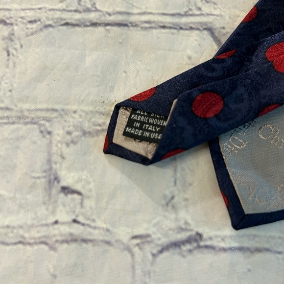 CHRISTIAN DIOR LOT OF (3) PATTERN MENS SILK TIES POLKA DOTS/PAISLEY/TINY PRINT - Picture 3 of 12